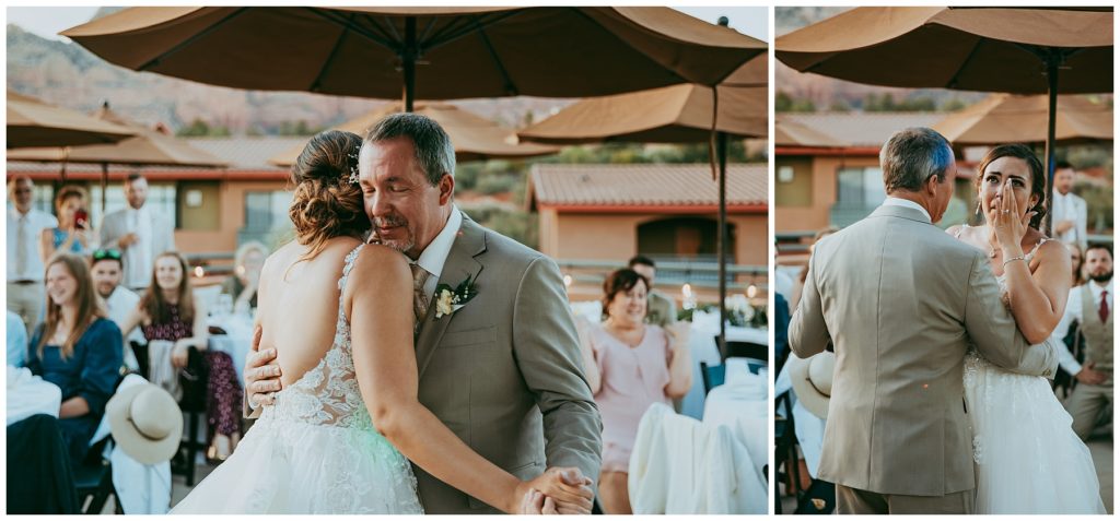 bride and father dancing 
