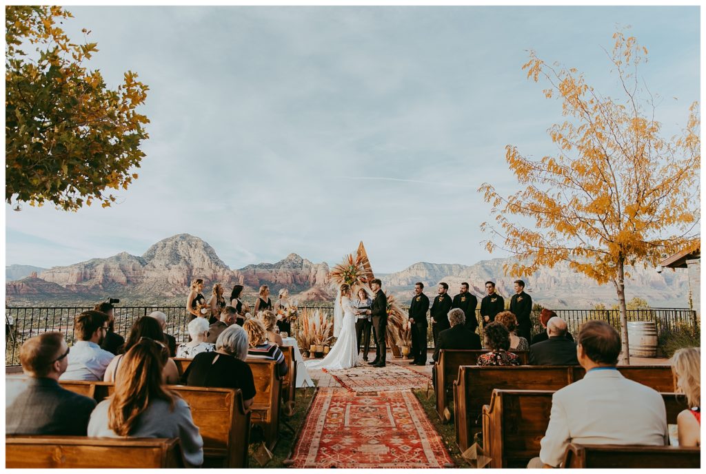Sky Ranch Lodge wedding ceremony
