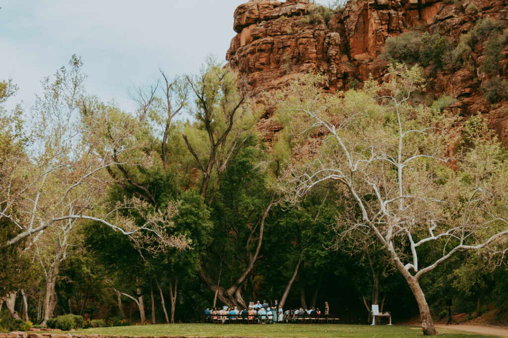 Wedding at Los Lagos Estate in Sedona Arizona by White Desert Photography, premier photographer in Sedona Arizona.