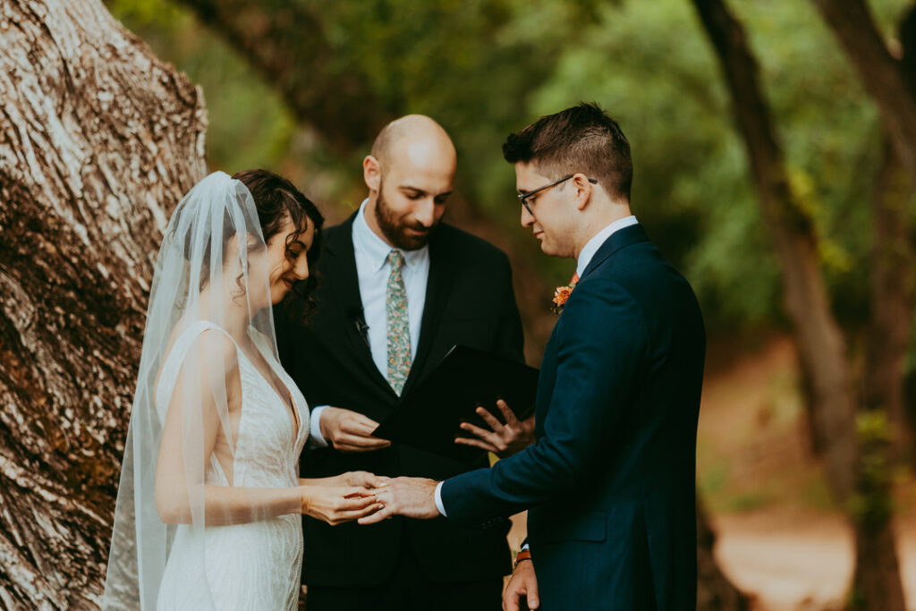 ring exchange between bride and groom