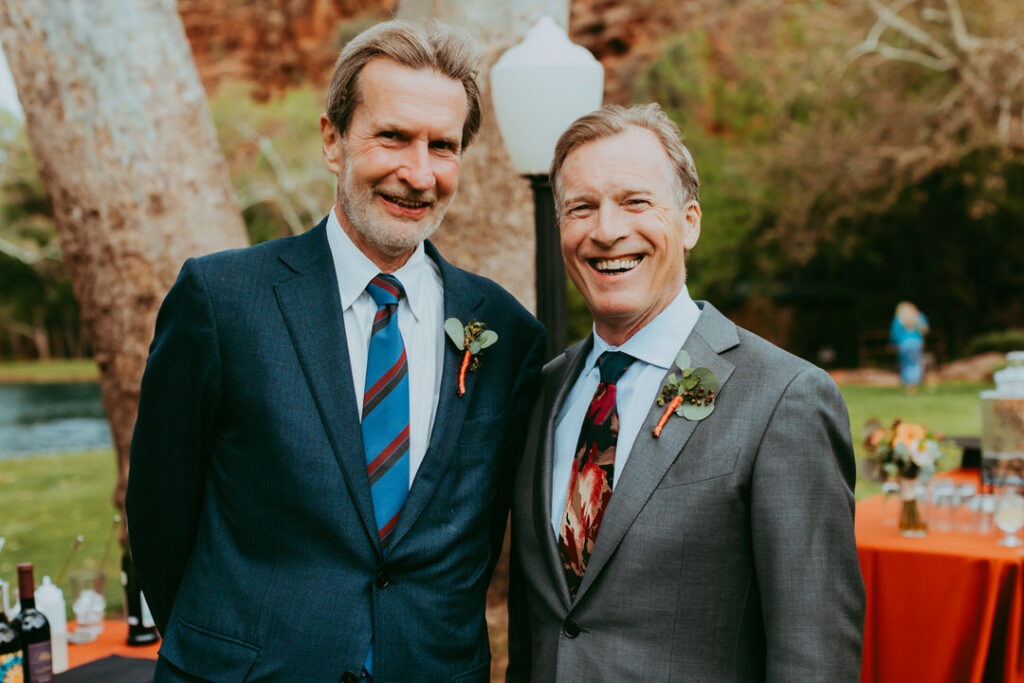 guests smiling for photos