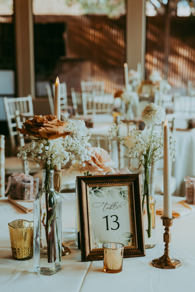 Beautiful tabletop decor captured by Sedona wedding photographer.